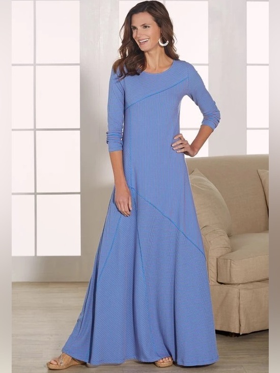 Soft Surroundings Dresses & Skirts - Soft Surroundings Asymmetrical Striped Midi Dress Size XL Riley Dress
